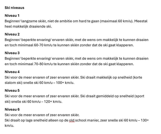 Rek 10: ski's gebruikt 154 cm
