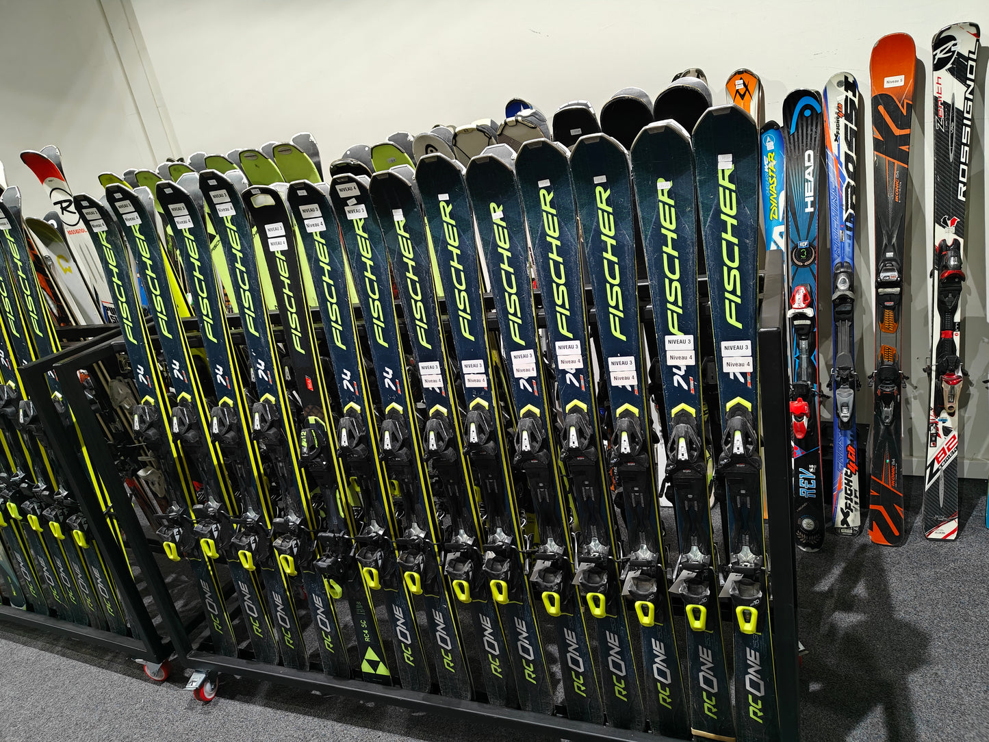 Rek 16: Fischer ski's gebruikt tussen 153 - 160 cm